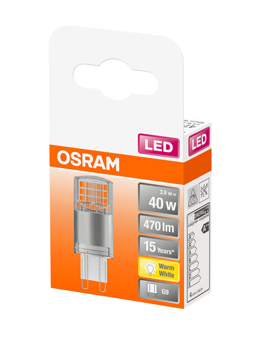Stiftlampa LED 4,2W G9 Osram